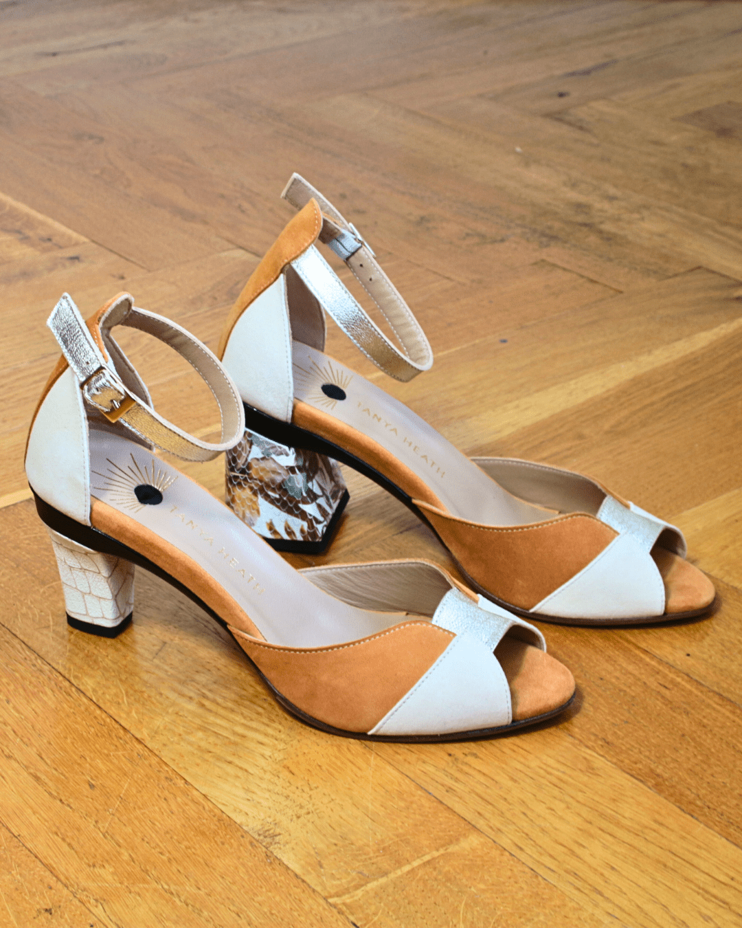 Coffret Balade : Sandale Blondie Terracotta et ses 2 paires de talons amovibles - Tanya Heath Paris