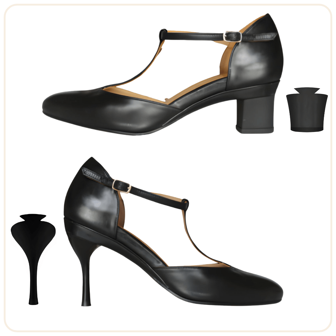 Coffret Marla Noir & 2 paires de talons - Tanya Heath Paris