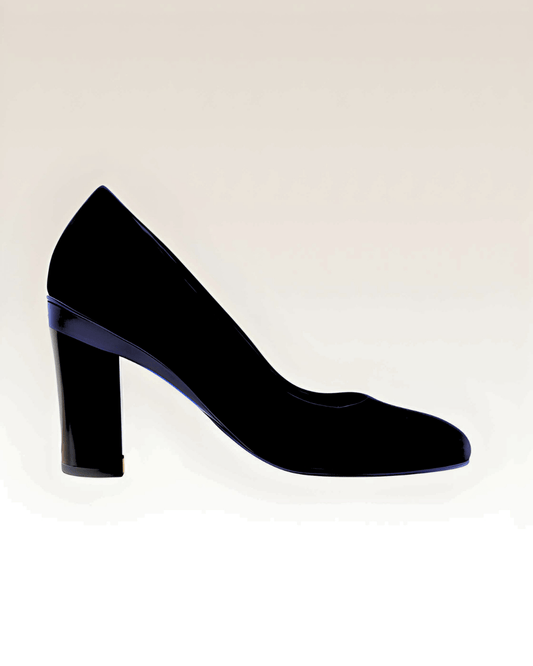 Ivy Escarpin Velours Noir - Tanya Heath Paris