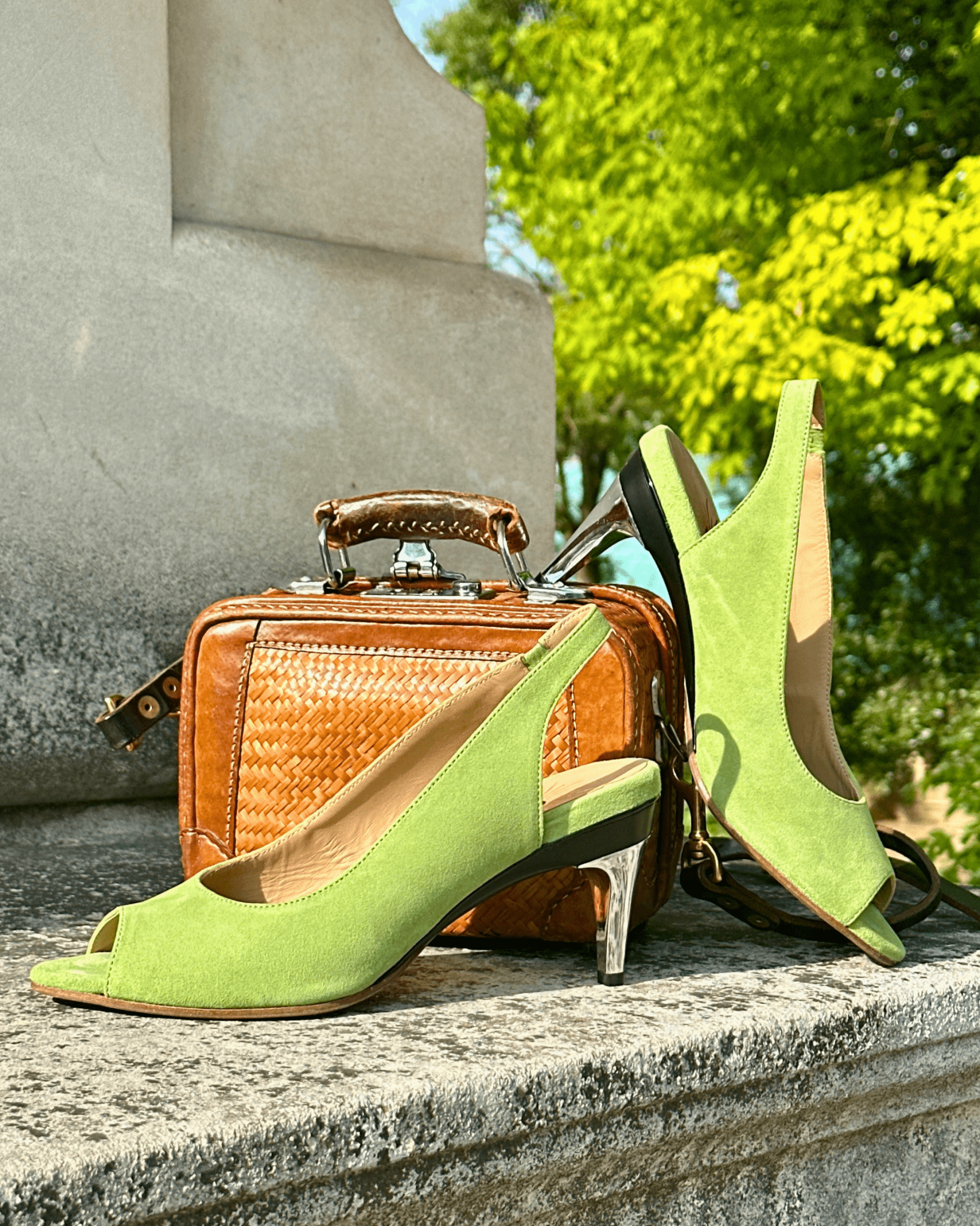 Sophie Slingback Pistache - Tanya Heath Paris