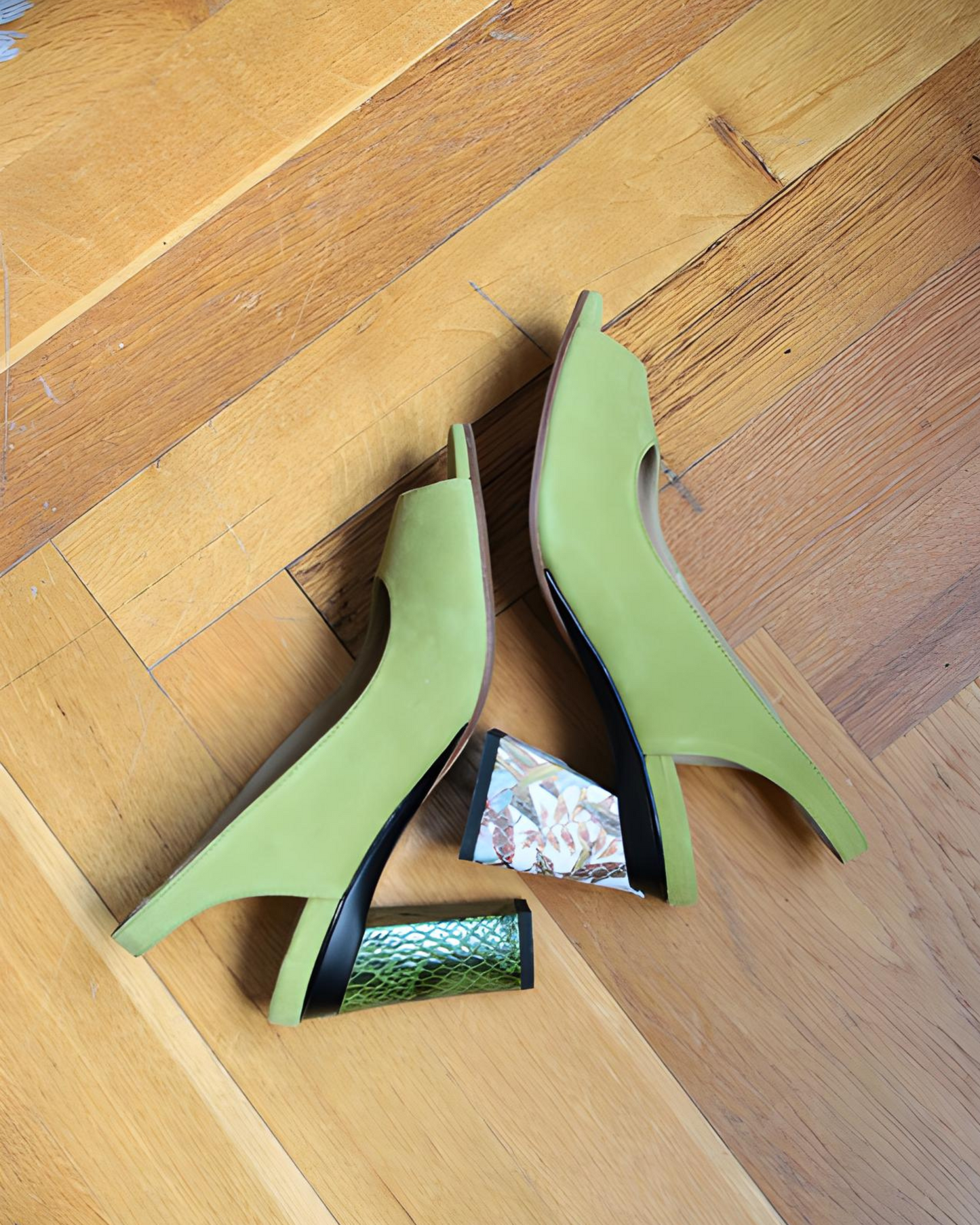Sophie Slingback Pistache - Tanya Heath Paris