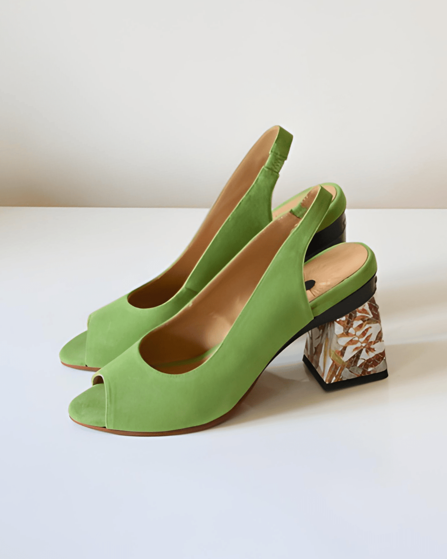Sophie Slingback Pistache - Tanya Heath Paris