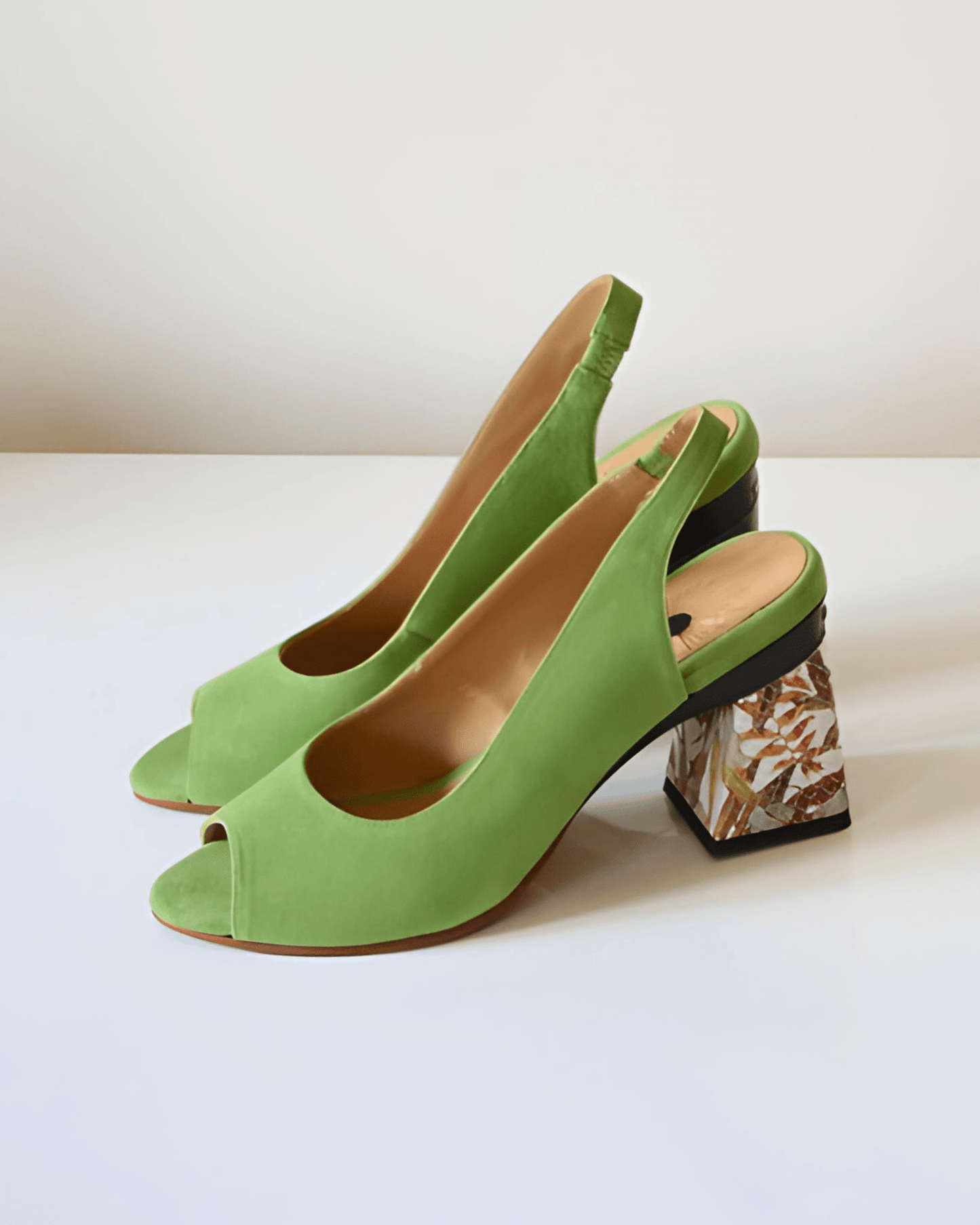 Sophie Slingback Pistache - Tanya Heath Paris