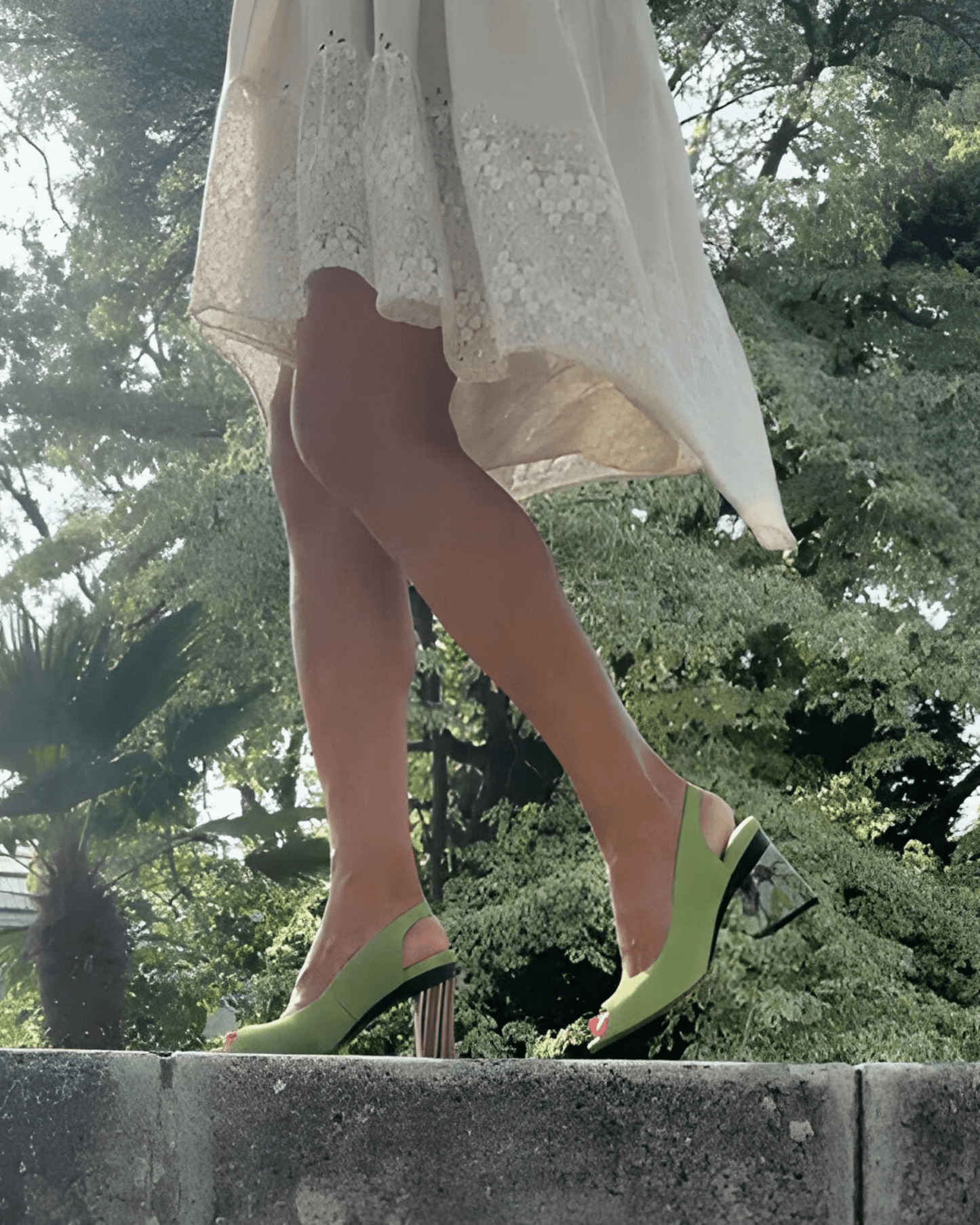 Sophie Slingback Pistache - Tanya Heath Paris
