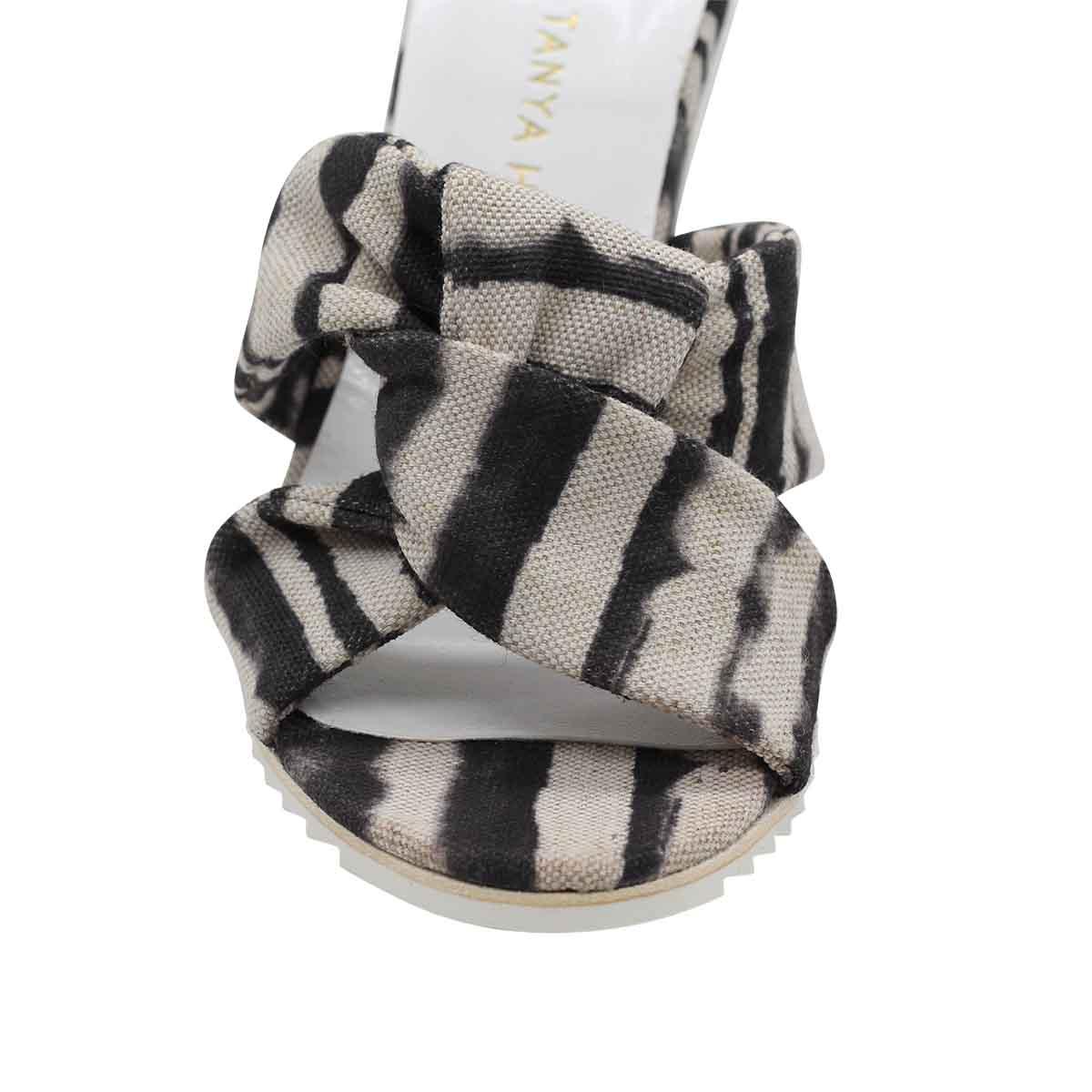 Manon Recyclé Ikat Noir Vegan - Tanya Heath Paris