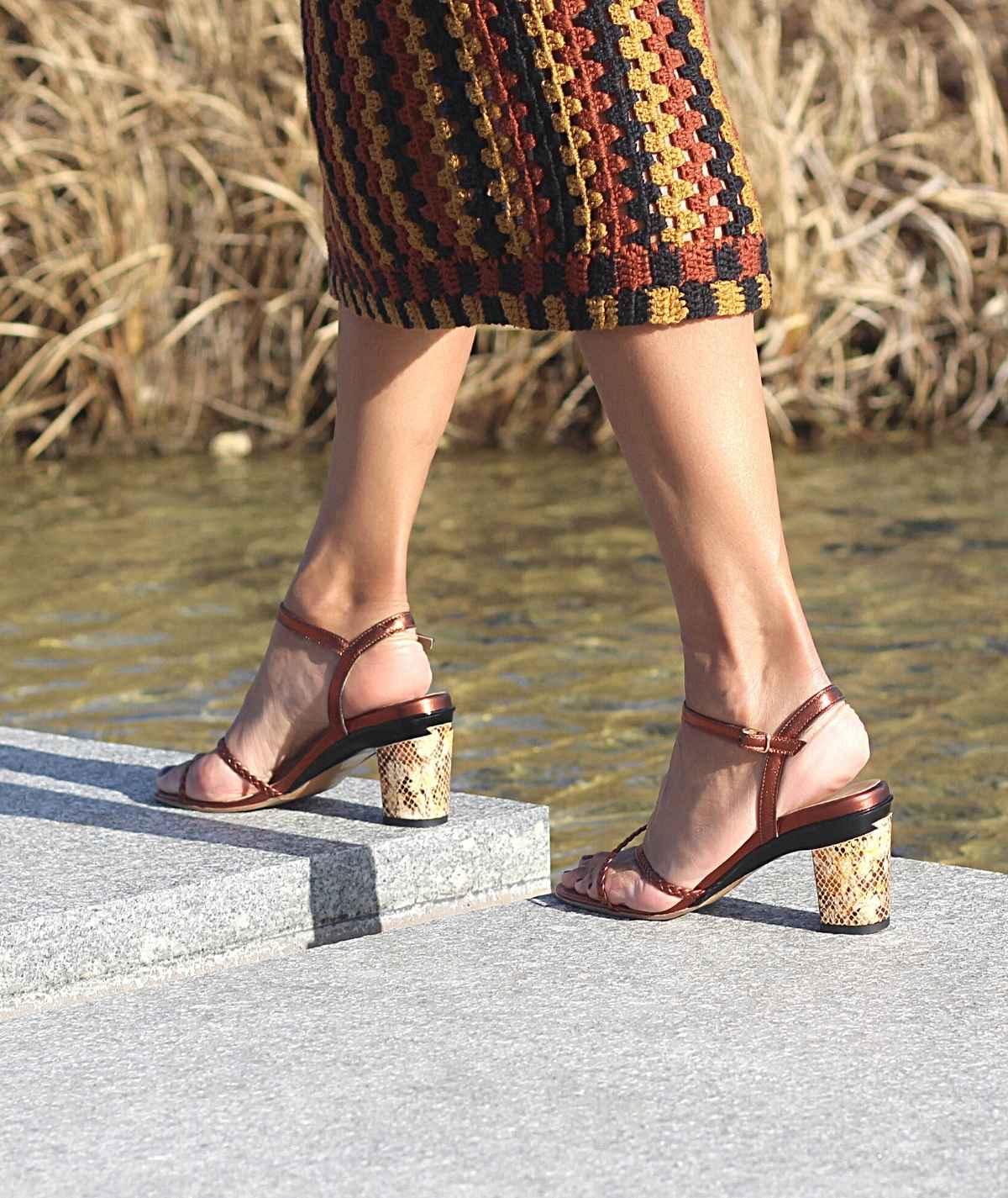 petits talons interchangeables sandales
