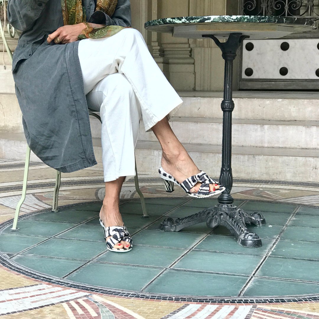 Manon Recyclé Vegan Tie and Dye Noir - Tanya Heath Paris