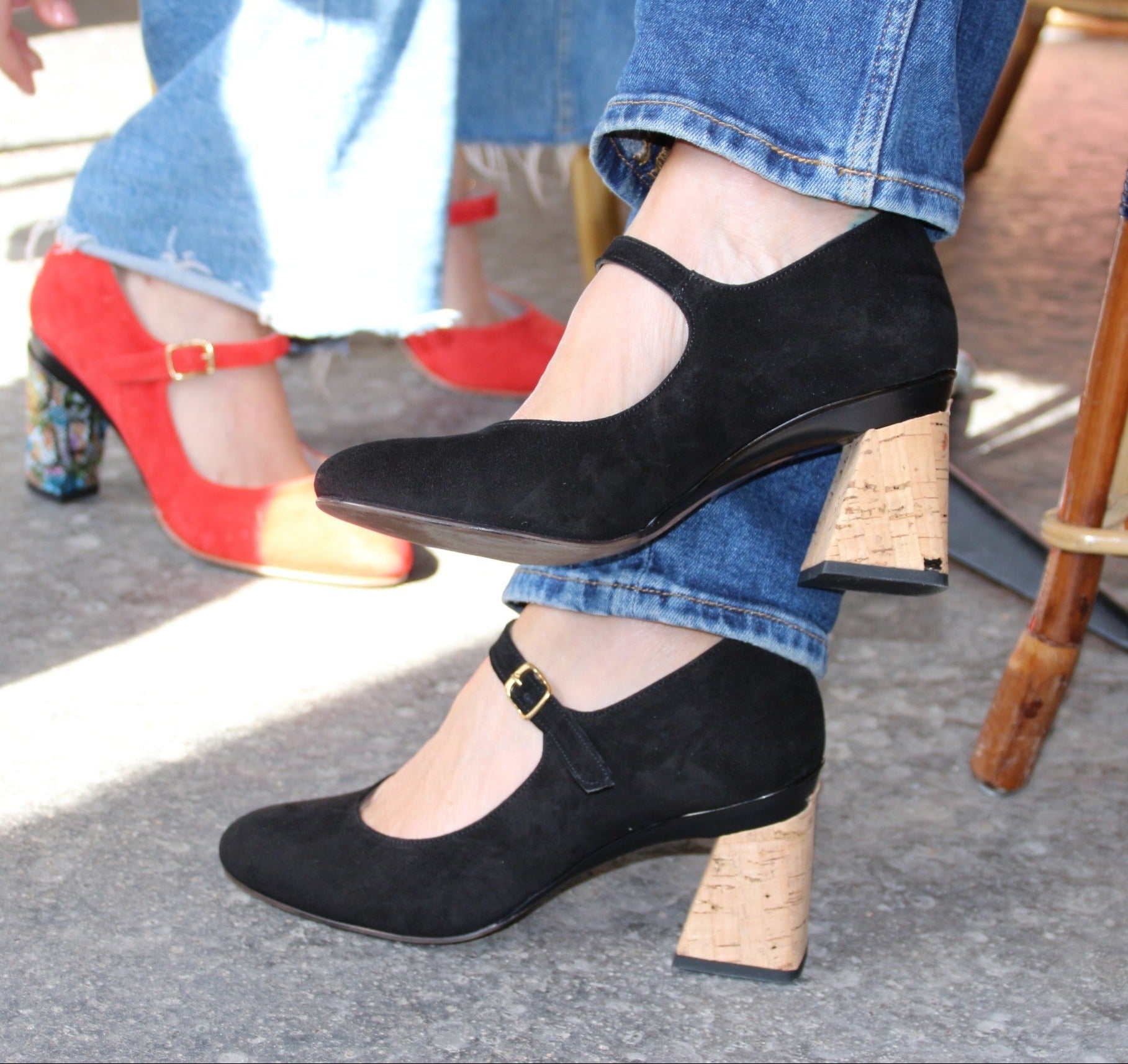 Chaussure à talon interchangeable