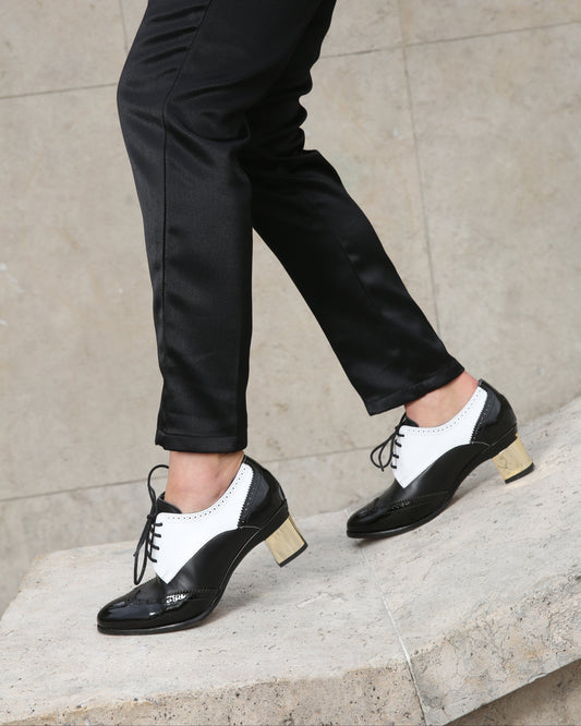 Charlotte Black & White Derbies