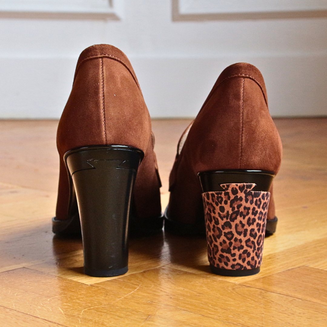 Emma Velvet Brown Loafer