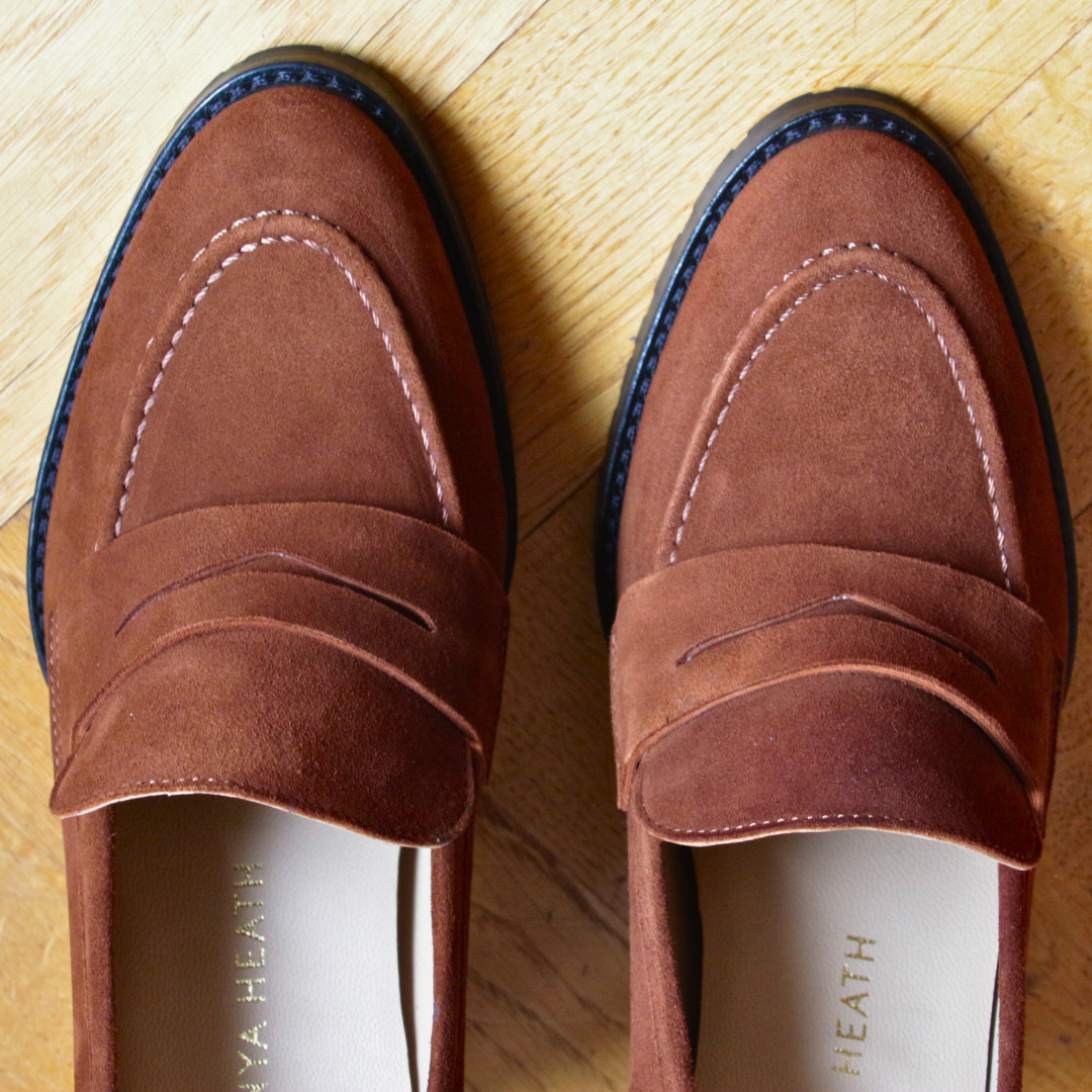 Emma Velvet Brown Loafer