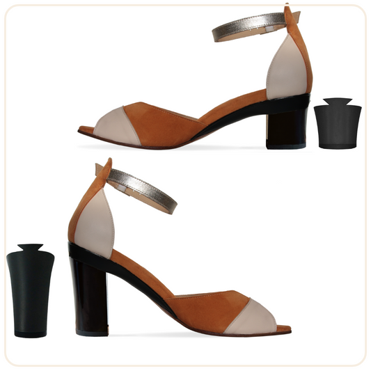 The Summer Stroll Set: Blondie Terracotta Sandal and 2 pairs of interchangeable heels