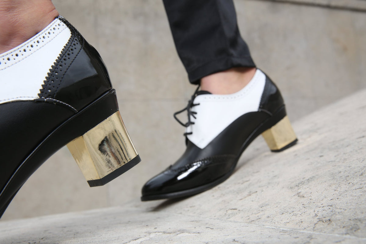 Charlotte derbies vernis noir - Tanya Heath Paris