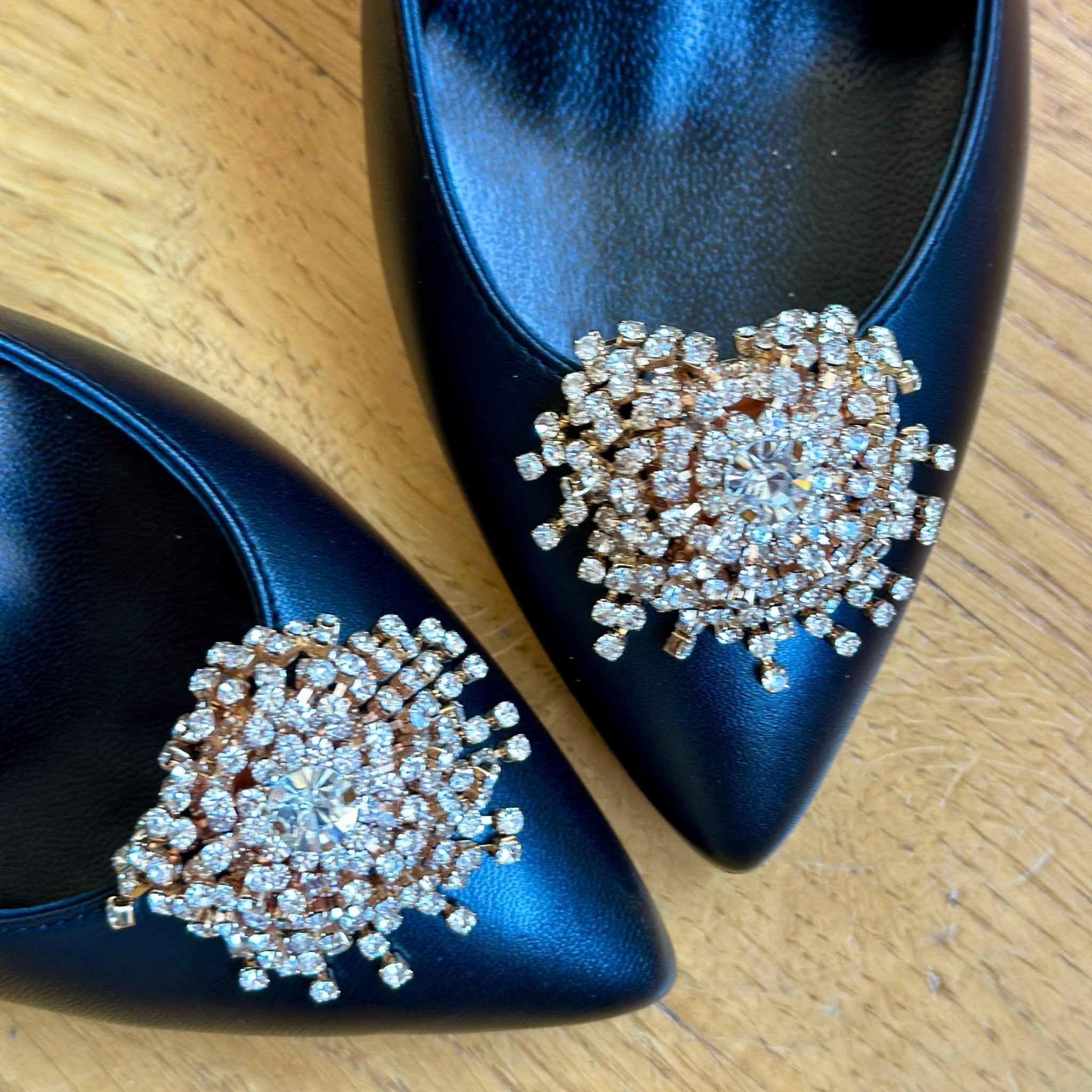 Bijoux amovibles a clipser en cristaux pour chaussure femme Tanya Heath Paris