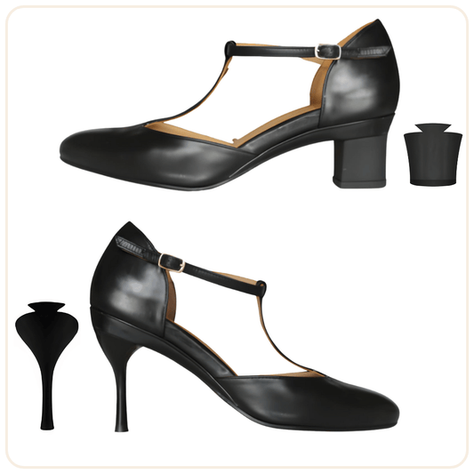 Coffret Marla Noir & 2 paires de talons - Tanya Heath Paris