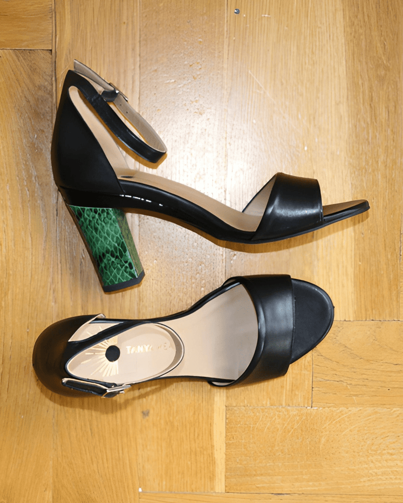 Deyi Sandale Noire - Tanya Heath Paris