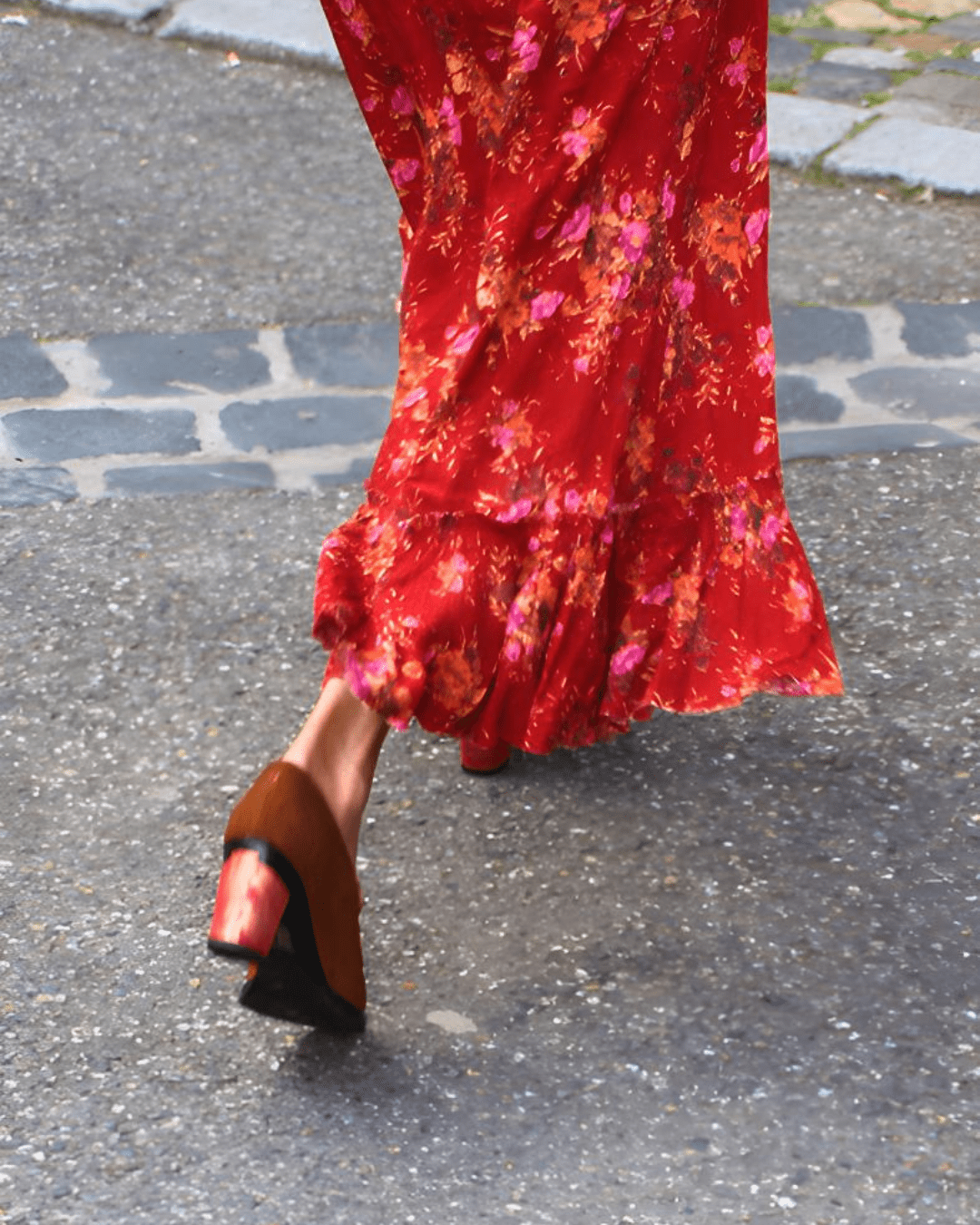 Emma Mocassin Velours Brun - Tanya Heath Paris