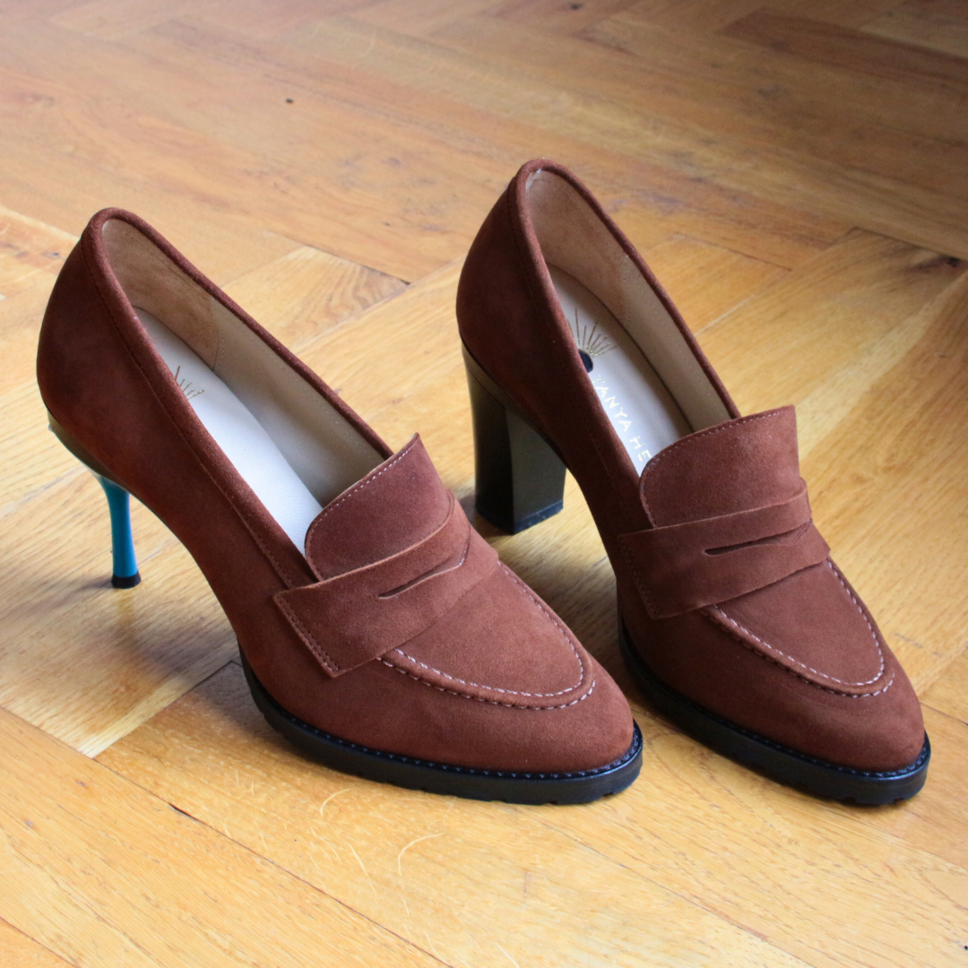 Emma Velvet Brown Loafer