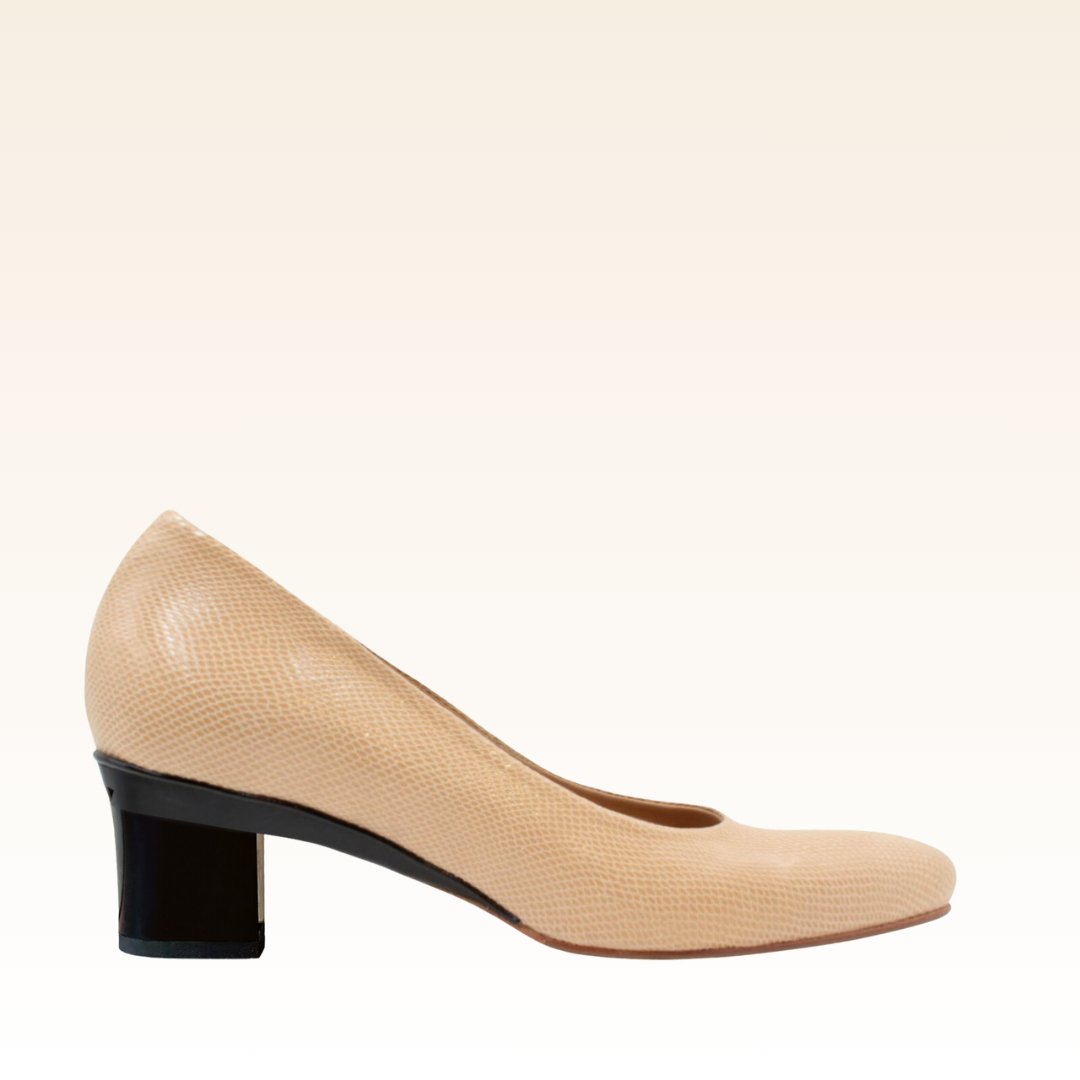 Beige pump for interchangeable heels | TANYA HEATH Paris Tanya Heath Paris Beige pump for interchangeable heels | TANYA HEATH Paris Tanya Heath Paris