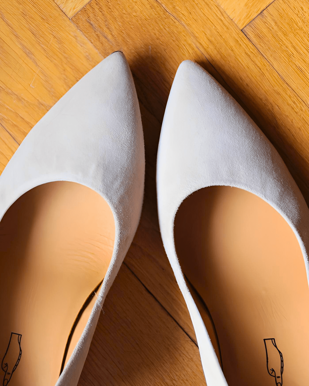 Franken - Pame Escarpin Velours Beige - Tanya Heath Paris