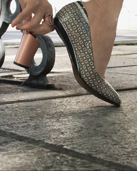 Franken Sabine Escarpin Mirot Creme - Tanya Heath Paris