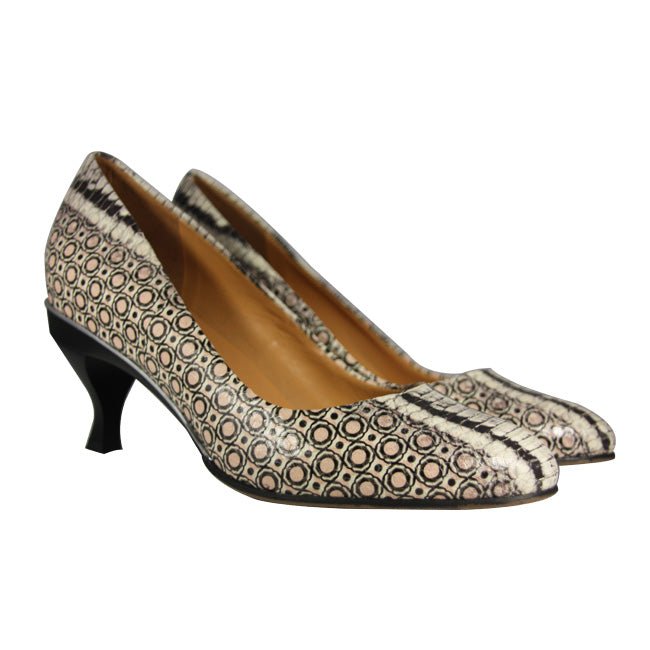 Franken Sabine Escarpin Mirot Creme - Tanya Heath Paris