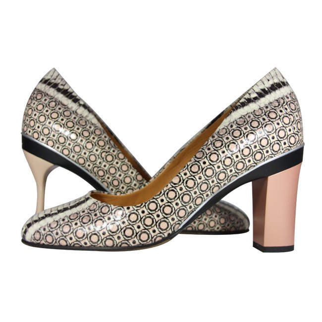 Franken Sabine Escarpin Mirot Creme - Tanya Heath Paris