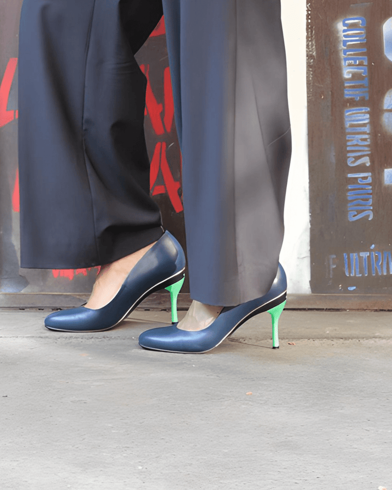 Ivy Escarpin bleu Marine - Tanya Heath Paris