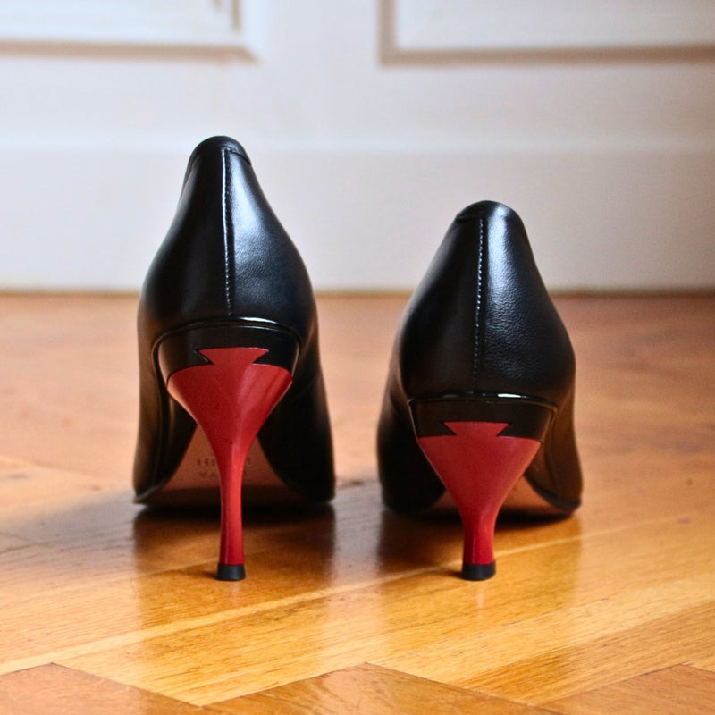 Escarpin Noir avec talon rouge