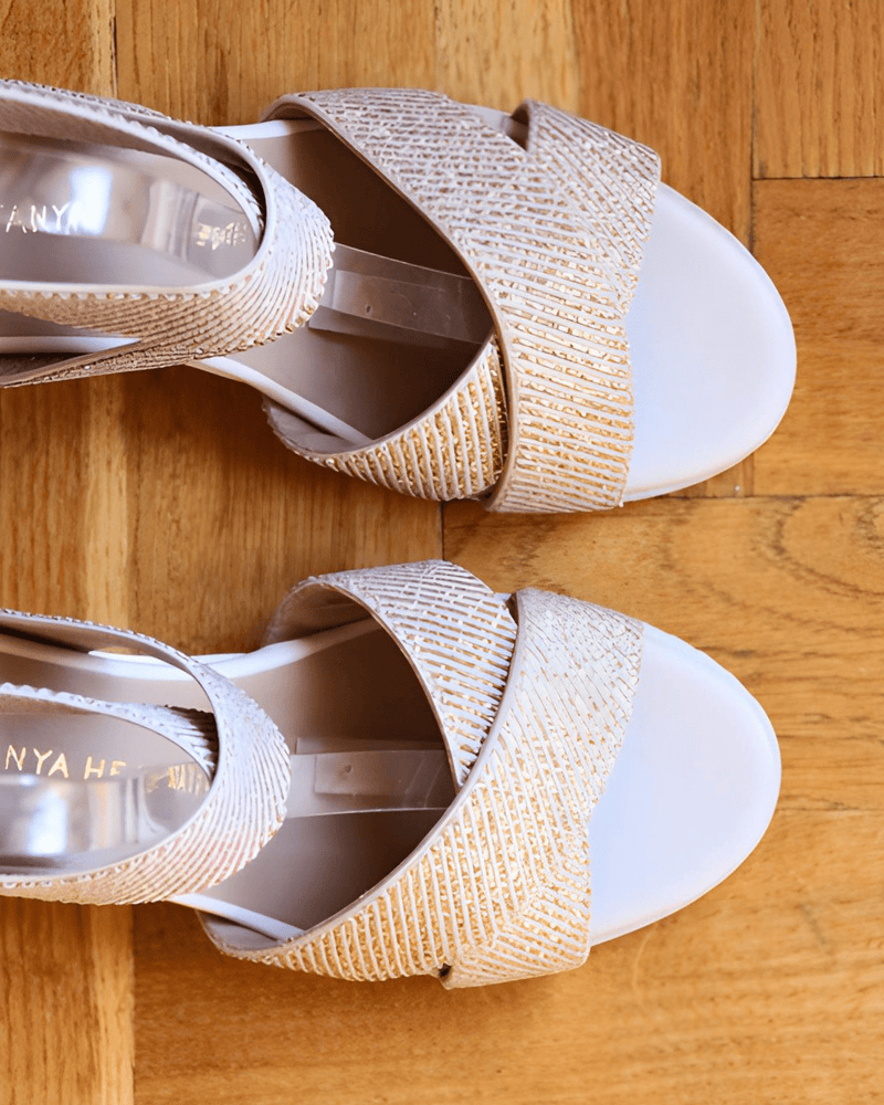 Jess Cléopâtre sandale vegan dorées - Tanya Heath Paris