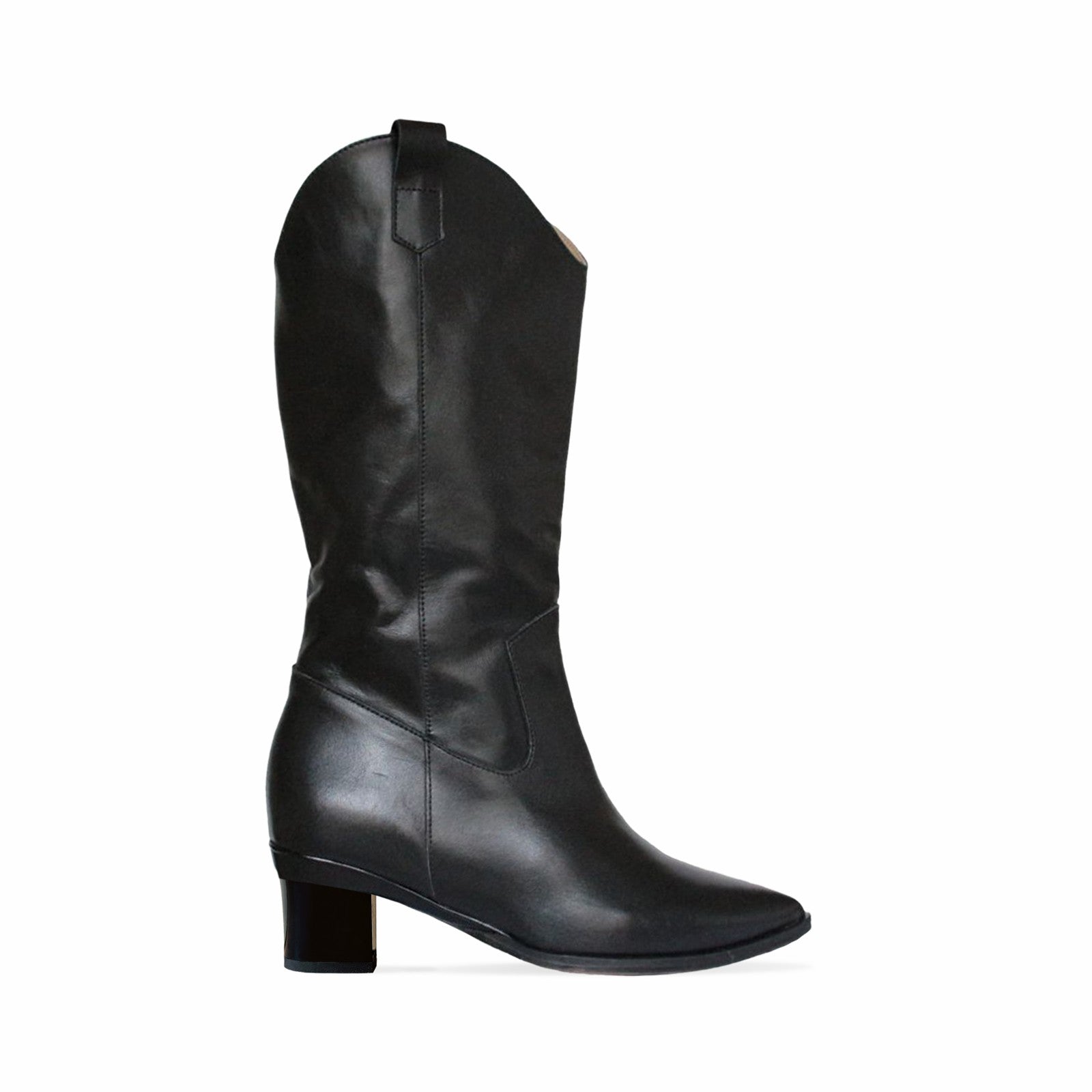 Pearl Bottes santiags Agneau Noir - Tanya Heath Paris