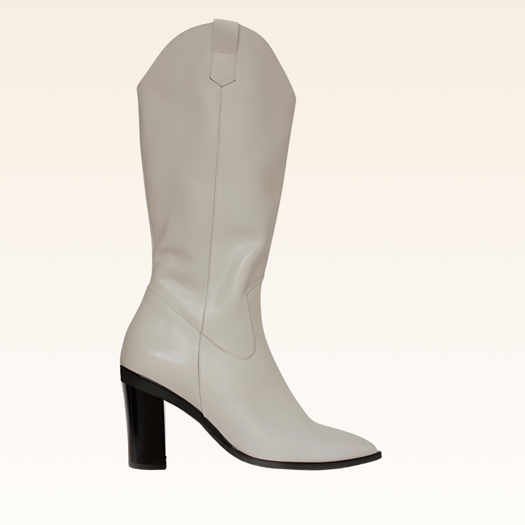 Pearl Santiag Agneau Beige - Tanya Heath Paris