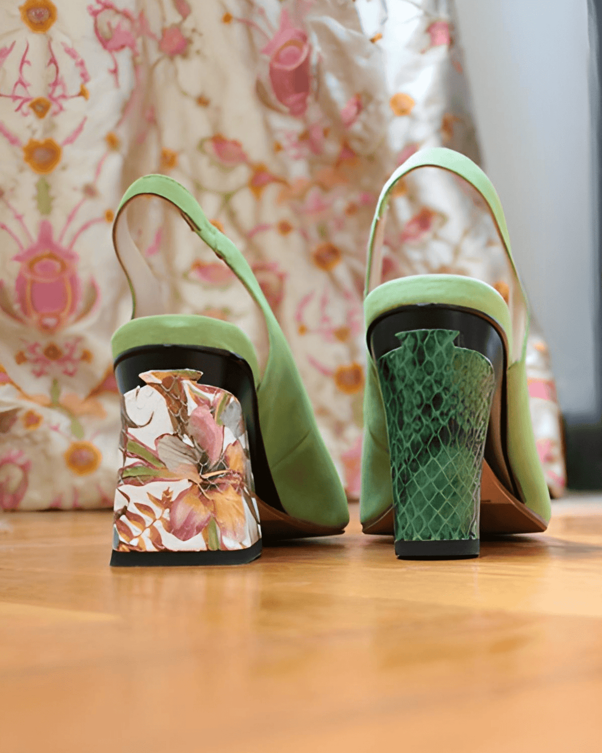 Sophie Slingback Pistache - Tanya Heath Paris