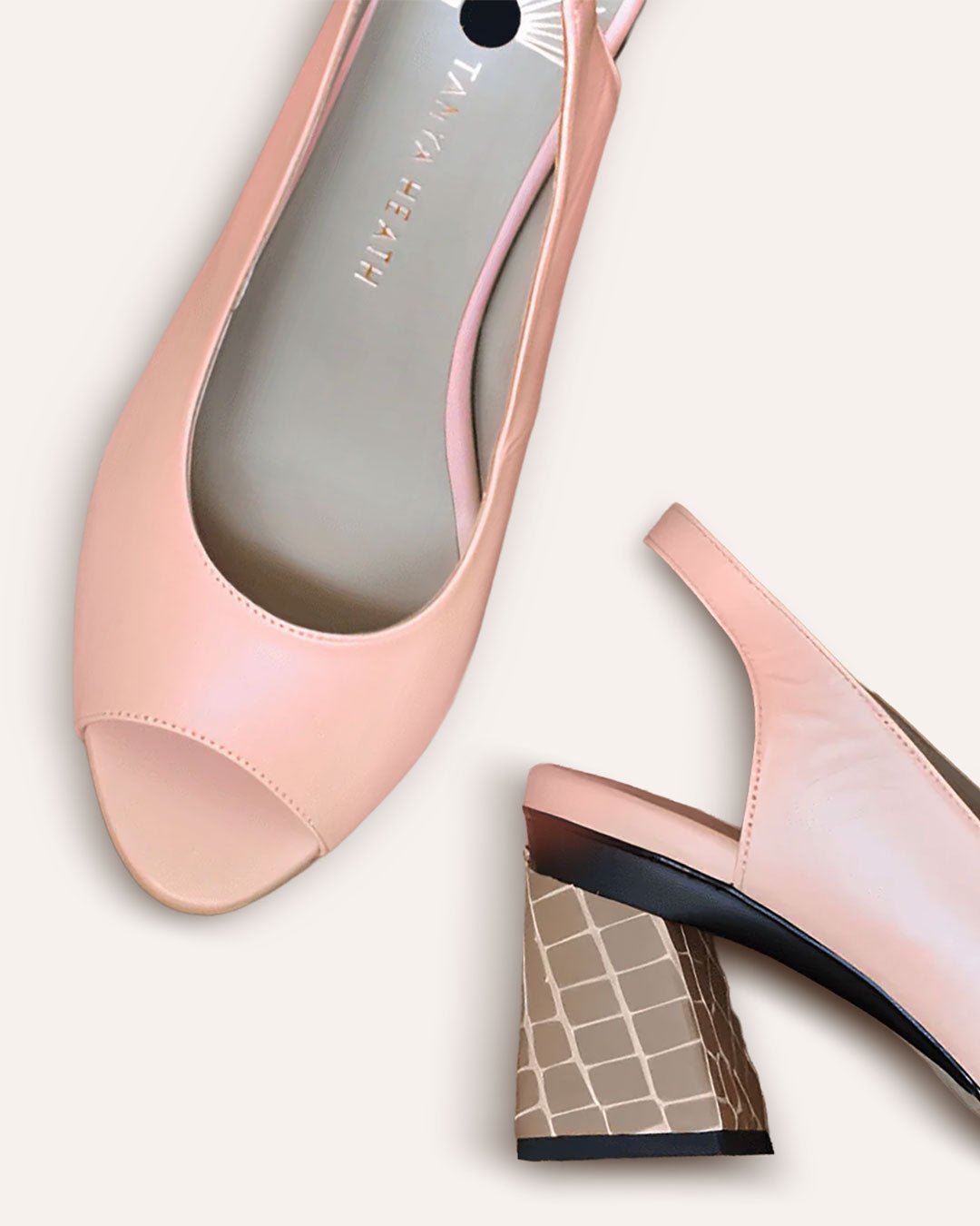 Sophie Slingback Rose Ballerine - Tanya Heath Paris