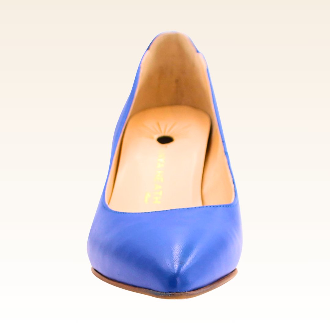 Valerie Escarpin Bleu Cobalt - Tanya Heath Paris