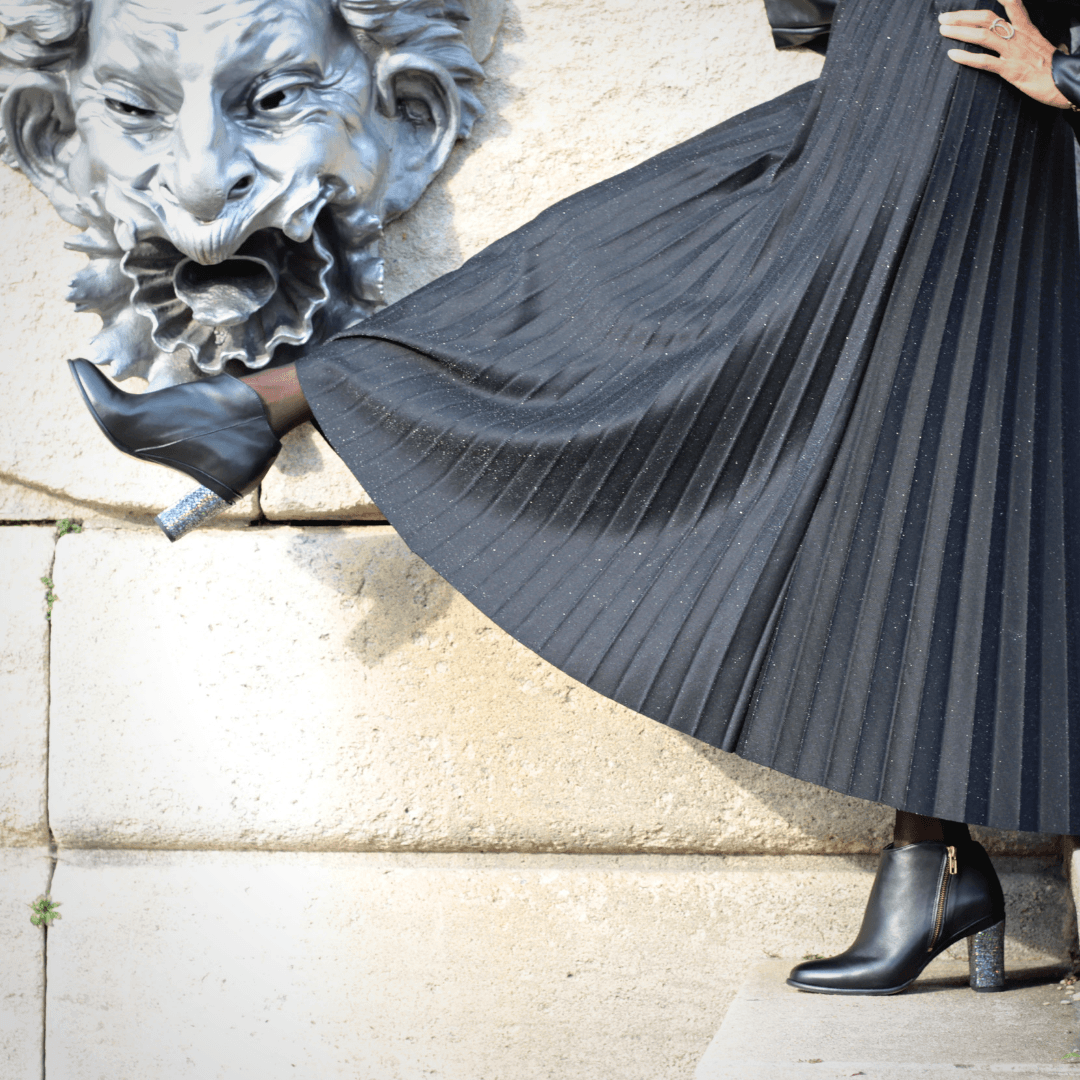 Bottines top talons interchangeables