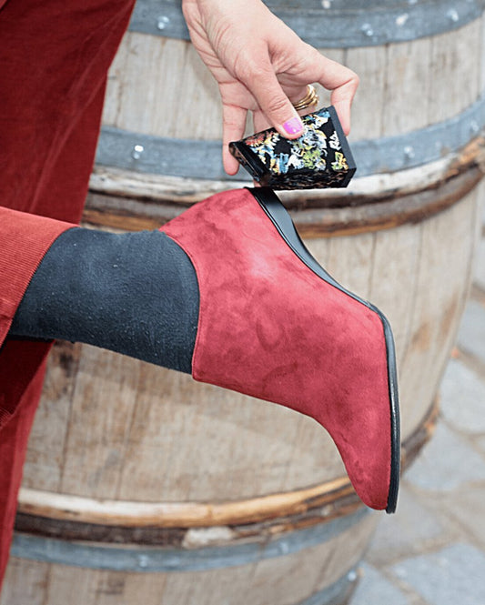 Adele Velours Bordeau - Tanya Heath Paris