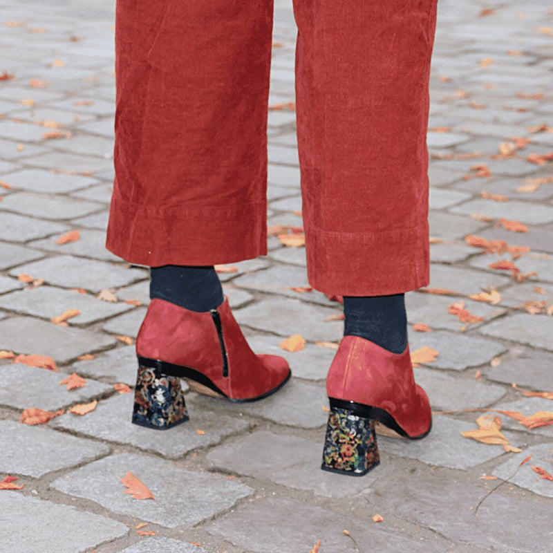 bottine avec talon amovible