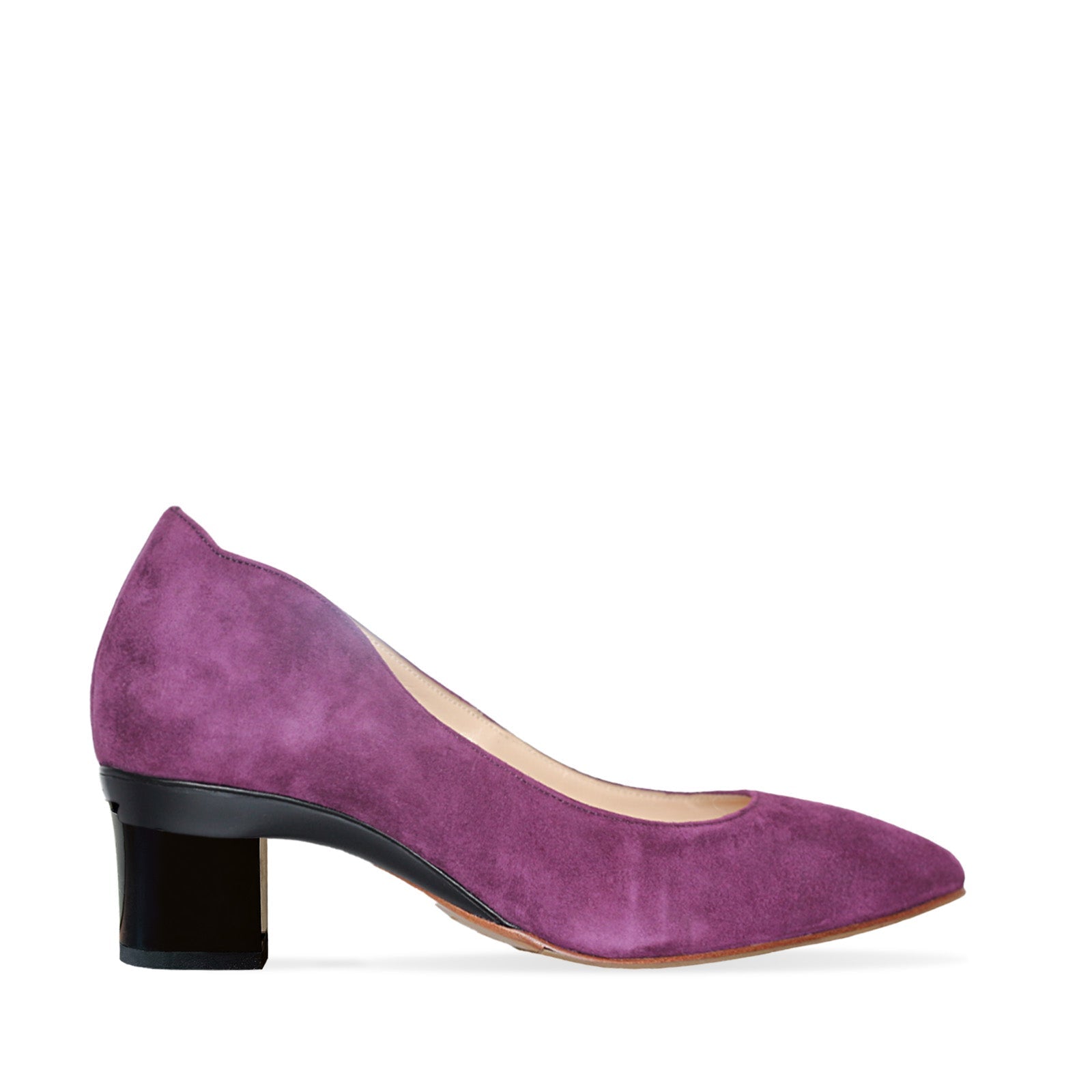chaussure à talon violet